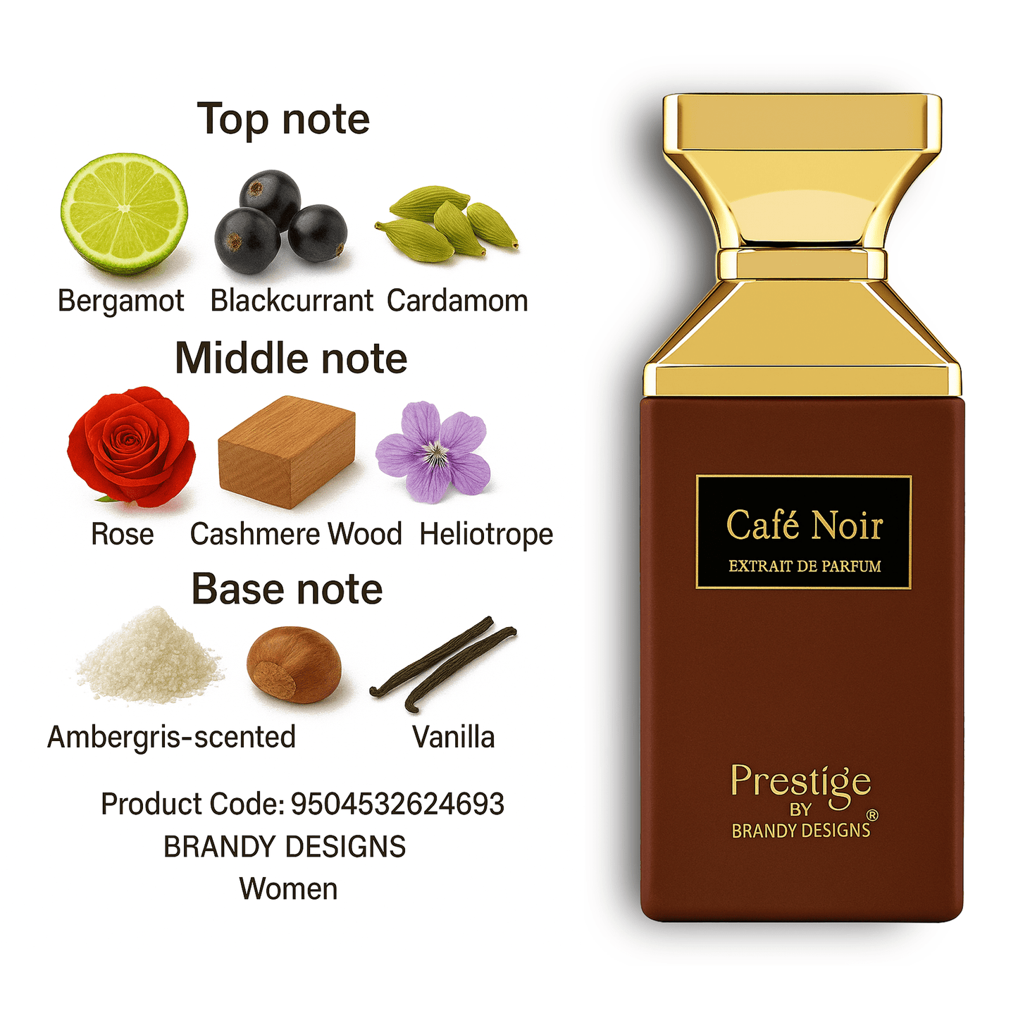 Brandy Designs Prestige Café Noir Extrait de Parfum 100ml